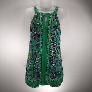 Women's INC Sleeveless Top Green Medium